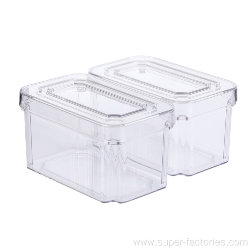 Clear Household Food Storage Container With Lid